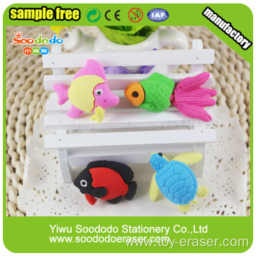 Puzzle sea fish Shaped Eraser,Promotion stationery Japanese